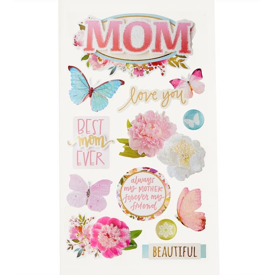 12 Pack: Mom Themed Stickers by Recollections&#x2122;